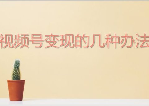 视频号怎么赚钱?视频号变现的10种方式