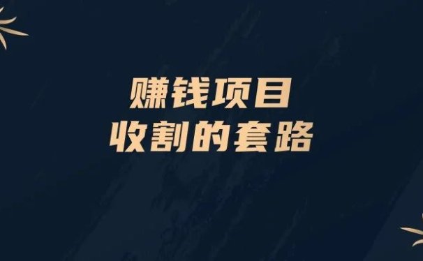 赚钱项目收割的套路
