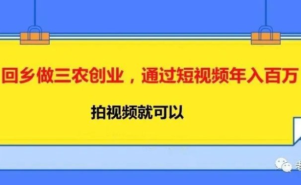 回乡做三农创业,通过短视频年入百万