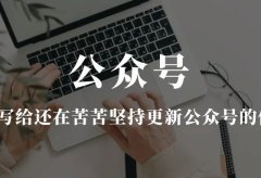 写给还在苦苦坚持更新公众号的你