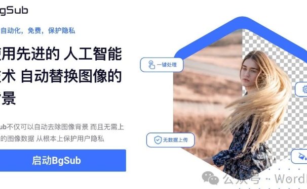 BgSub - 免费好用的在线 AI 抠图工具,不仅能去背景,还能免费保存高清分辨率照片!